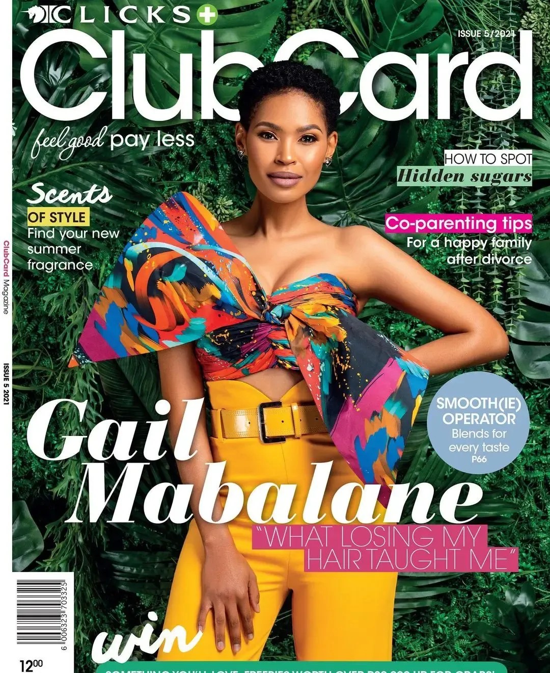 Gail Mabalane graces the cover of Clicks Club magazine