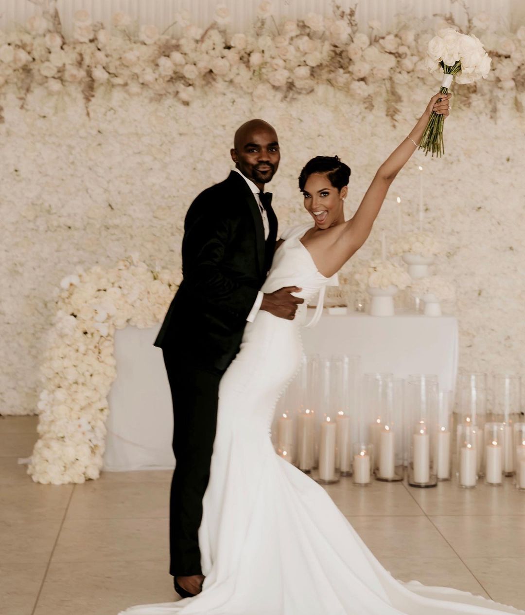 More photos from Liesl Laurie and Dr Musa’s white wedding