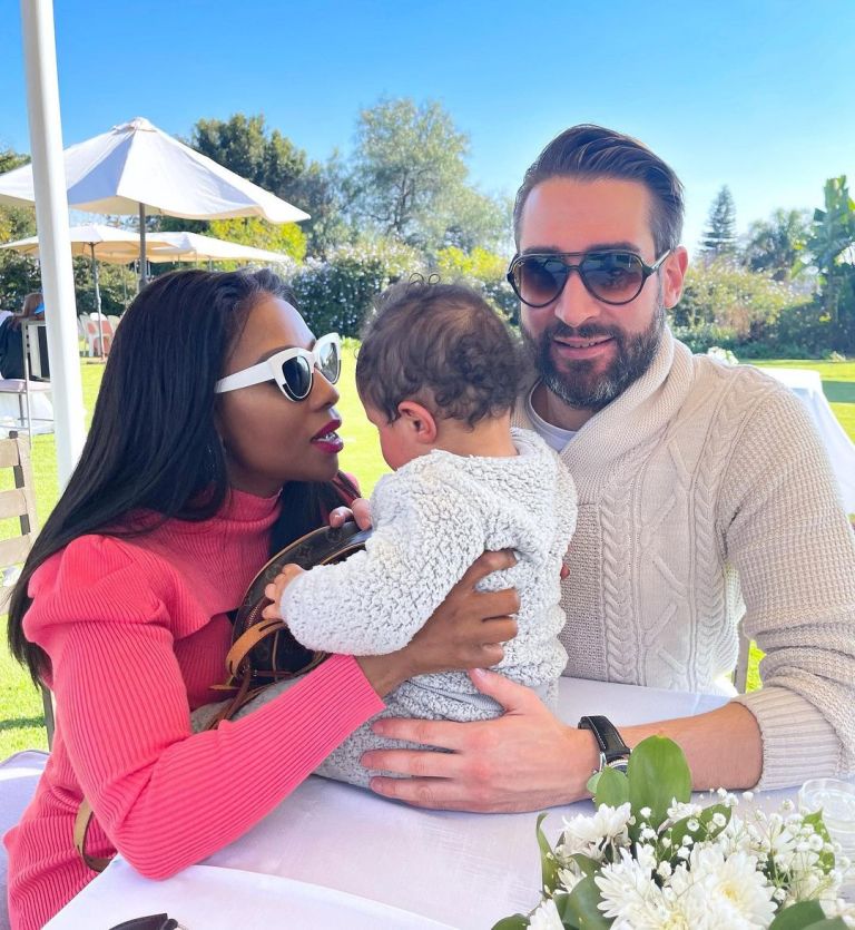 Pearl Modiadie Denies having a relationship with Baby Daddy Nathaniel Oppenheimer