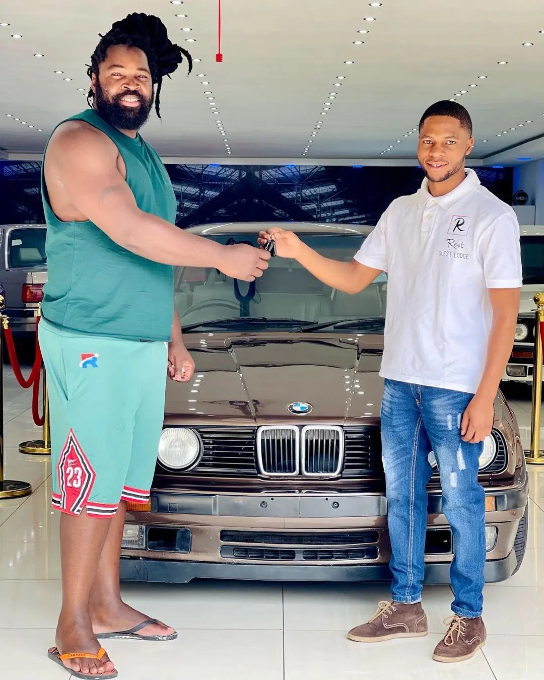 Big Zulu blesses himself with a brand new BMW car – Photos