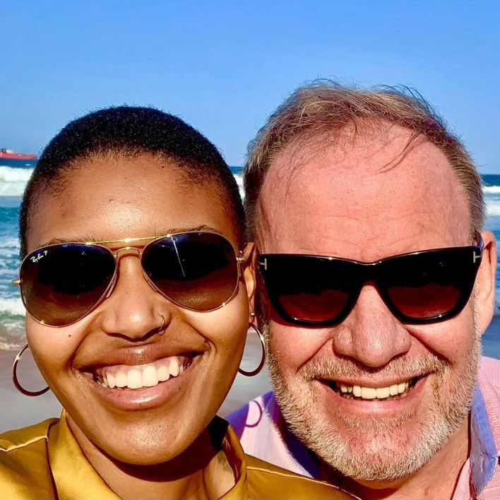 Mzansi reacts as former ANC spokesperson Carl Niehaus show off his African queen – Photos