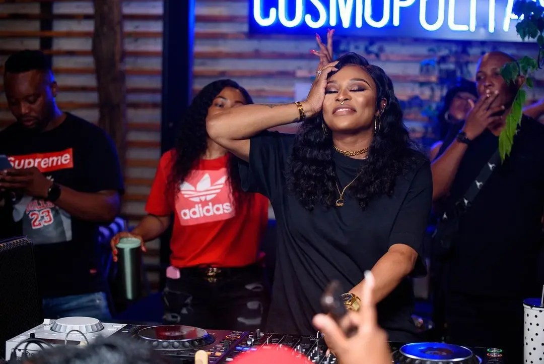 Inside DJ Zinhle’s first show after giving birth – Photos