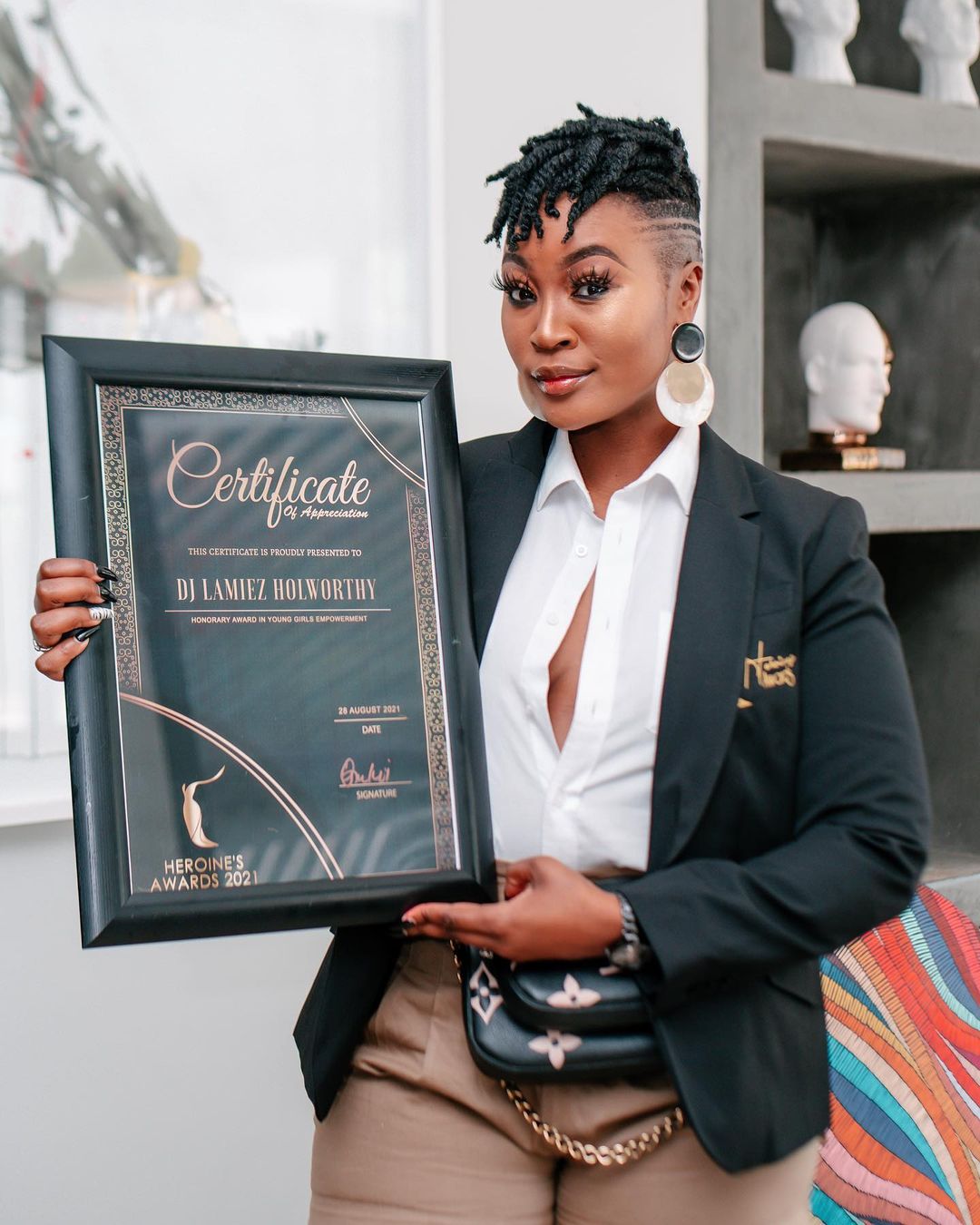 DJ Lamiez Holworthy bags a South African Heroines Award