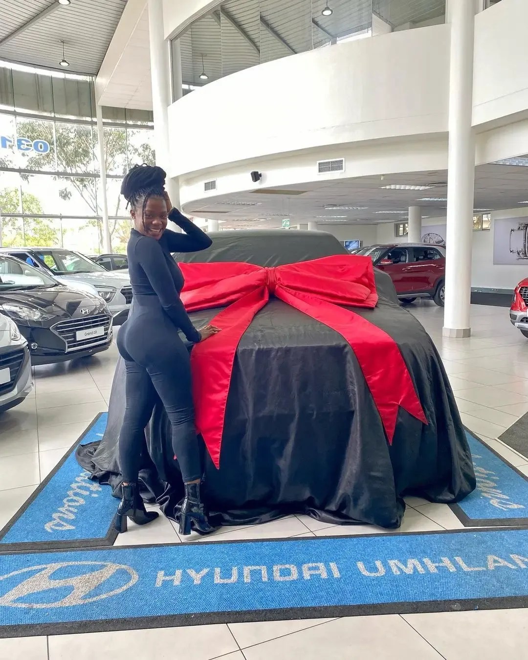 Uzalo Actress Noxolo Mathula(Lilly) buys blesses herself with a R1 million car – Photos