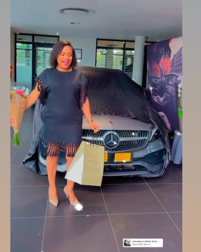 Durban Gen actress Sthandwa Nzuza(Zandile) shows off her new Mercedes Benz – Photos