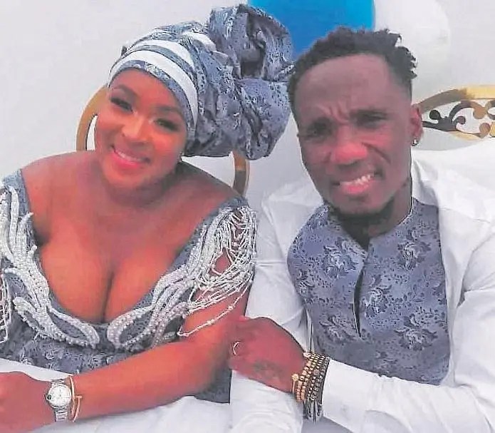 Soccer star Teko Modise weds for the 3rd time; meet his new wife (Photo)