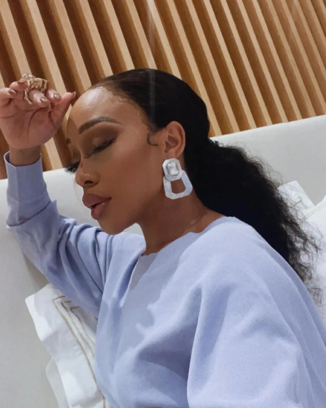 Thando Thabethe Nursing Wounds After Being Involved In A Freak Accident – Photo