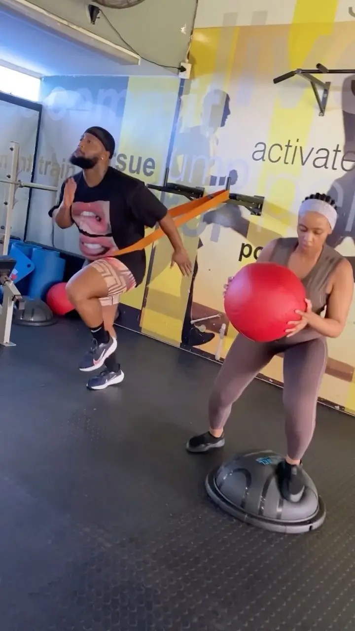 #Couplegoals: Cassper and Thobeka hit the gym together – Video