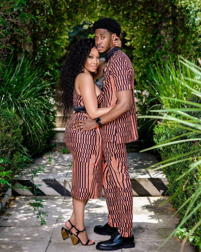 Dineo Langa and hubby celebrate 1st anniversary of their clothing brand