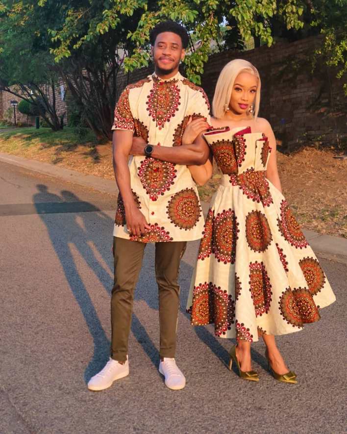 Dineo Langa and hubby celebrate 1st anniversary of their clothing brand