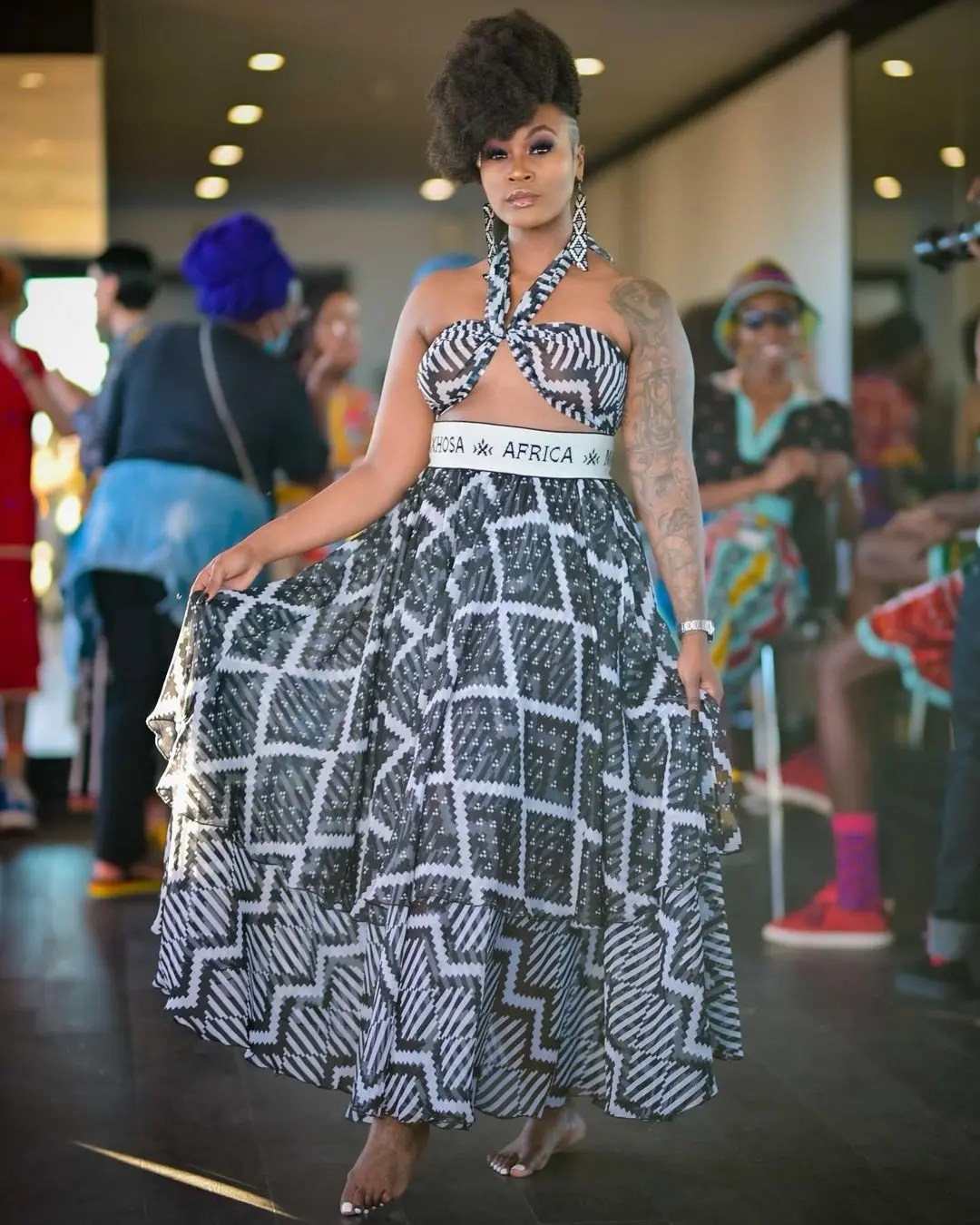 DJ Lamiez Holworthy stuns as Maxhosa model – Photos