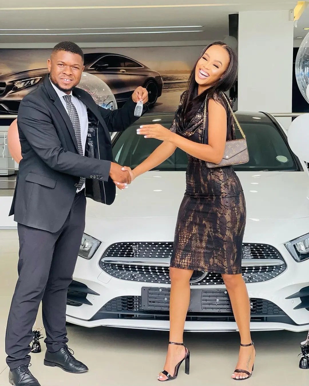 WATCH: Gogo in tears of joy as Ntando Duma brings her new Merc home