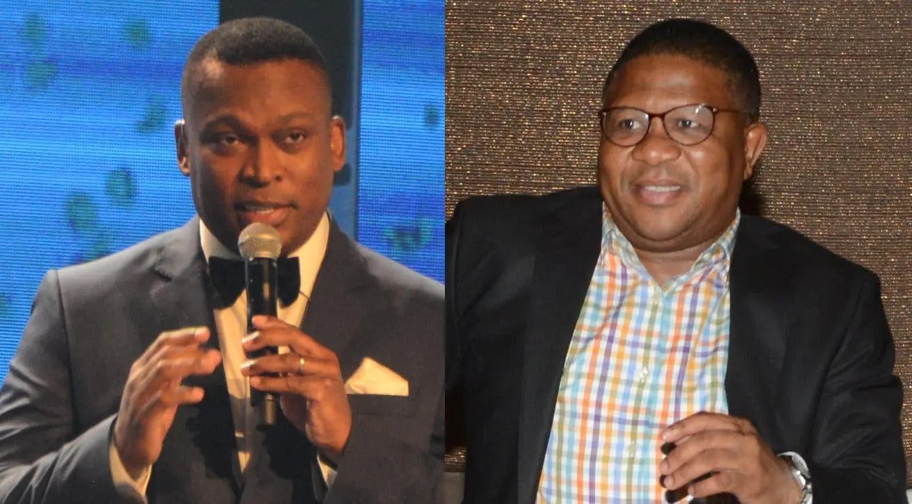 Robert Marawa and Minister Fikile Mbalula exchange blows