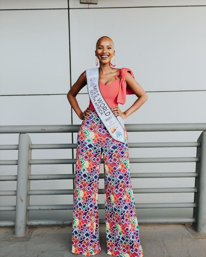 Shudufhadzo Musida lands in Puerto Rico for Miss World finals