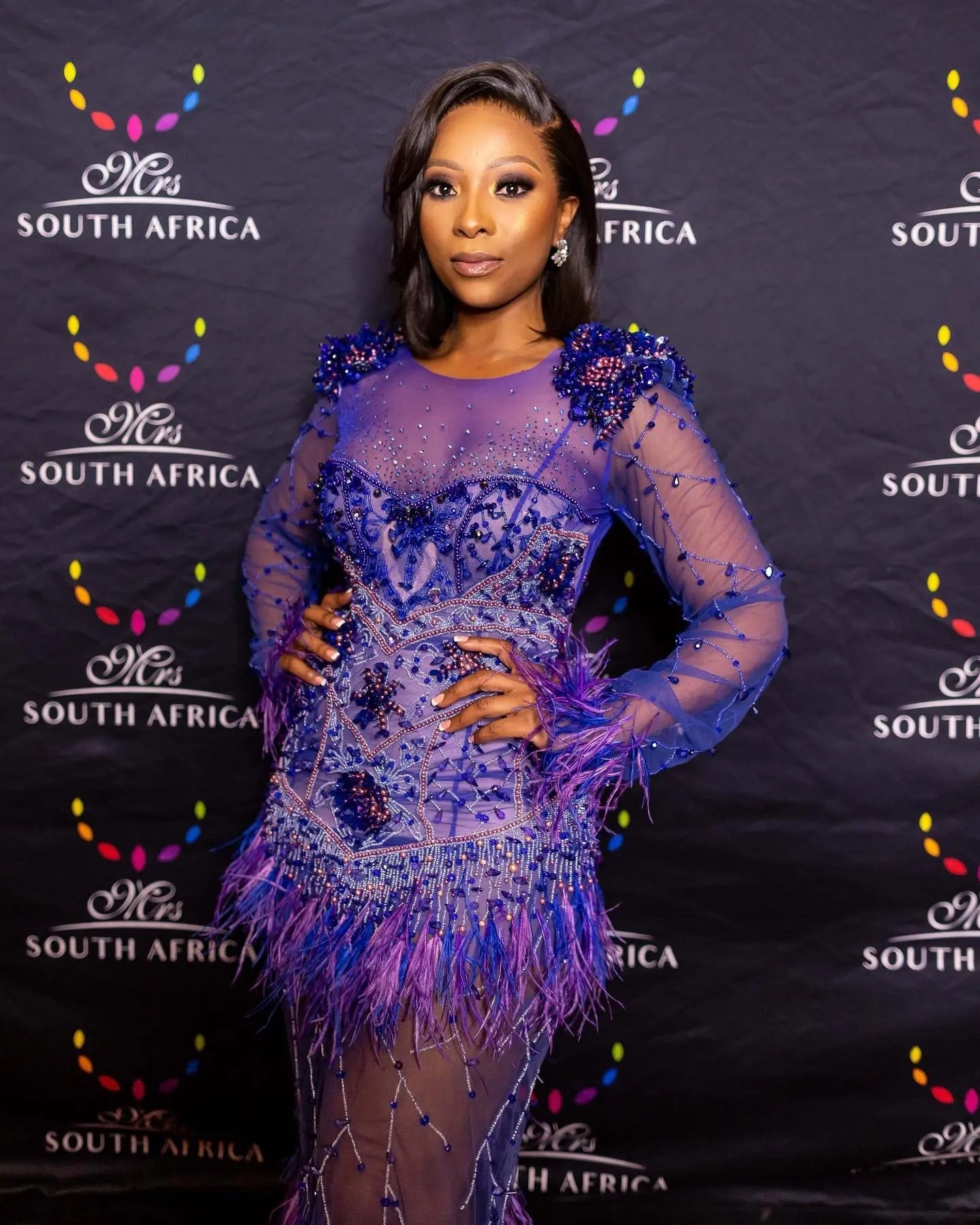 Photos: Pearl Modiadie Stuns As Host Of Mrs SA 2021 Beauty Pageant