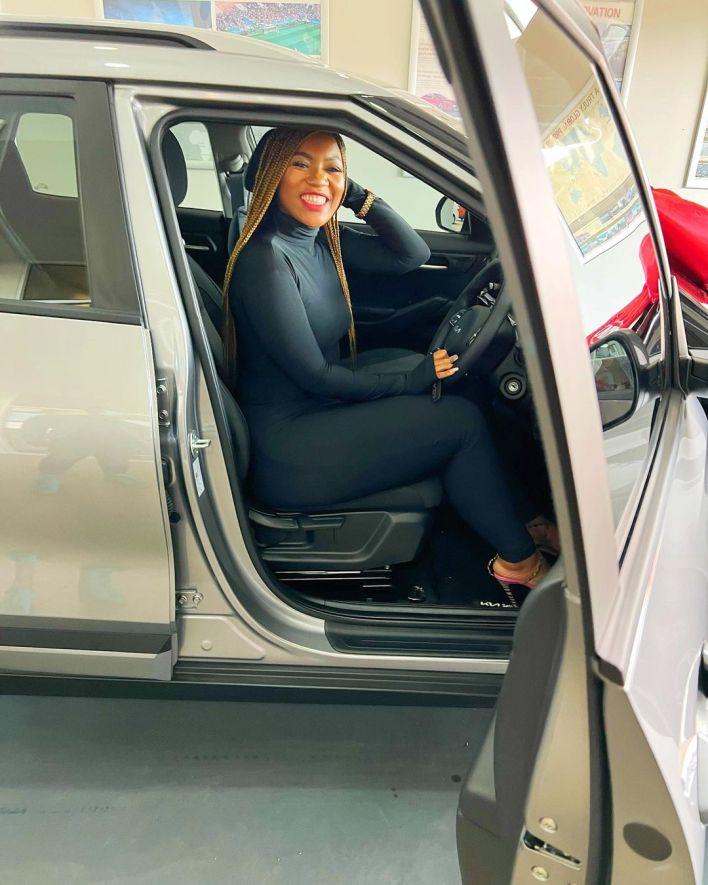 YouTuber Thembakazi Matroshe blesses herself with a car – Photos