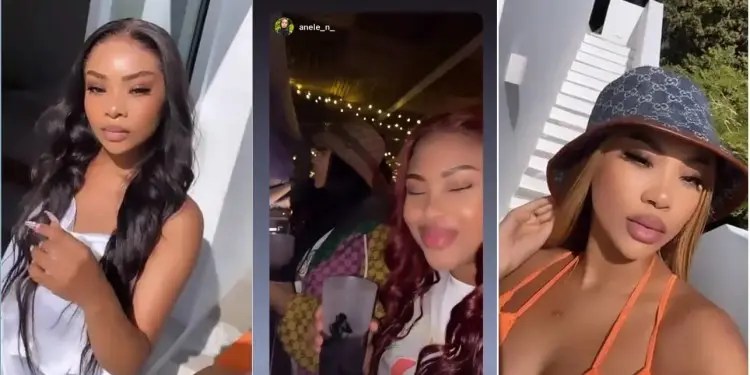 Shaun Stylist’s girlfriend Anele Ngema parties with Andile Mpisane’s girlfriend Tamia – Video