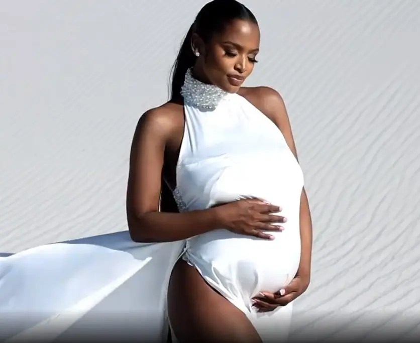 Model Ayanda Thabethe debuts her pregnancy – VIDEO