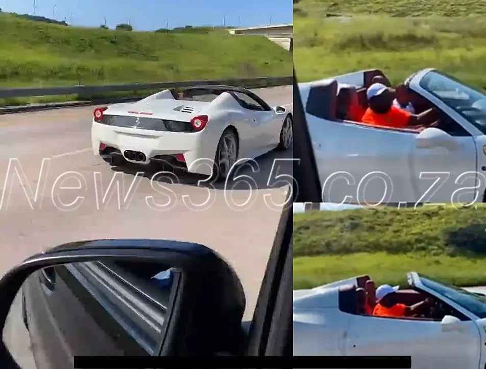 DJ Maphorisa goes viral after video driving his new multi-million rand Ferrari emerges