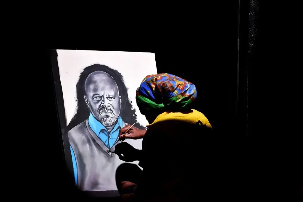 Sweet messages pour in for Rasta over Patrick Shai’s painting – Photos