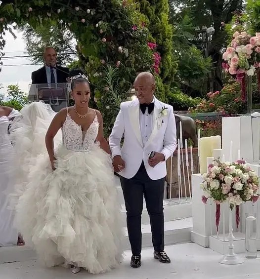 WATCH: Mafikizolo’s Theo and wife Vourne get married for second time in a beautiful wedding