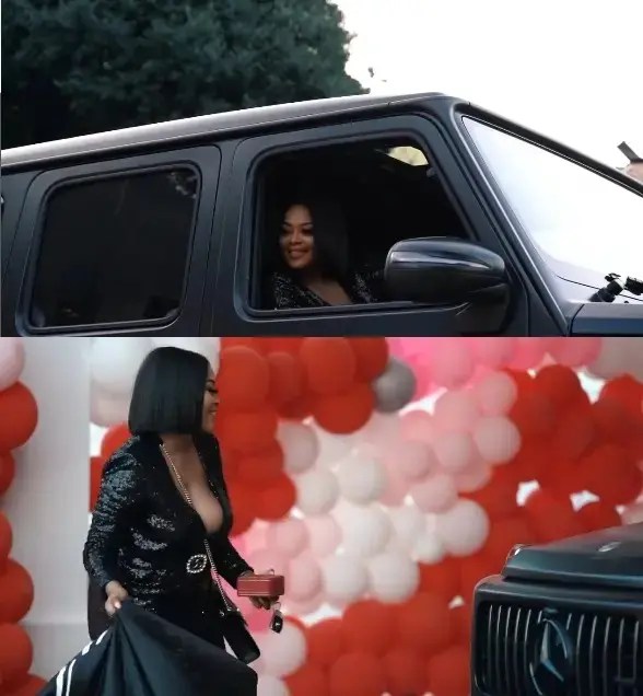 Lerato Kganyago received a R5.2 million car in addition to a hotel on Valentine’s day – VIDEO