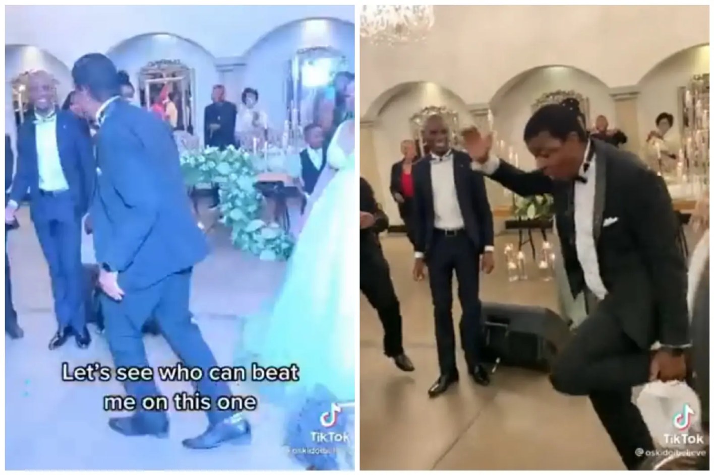 Oskido steals the show at friend’s wedding with hilarious dance moves – VIDEO