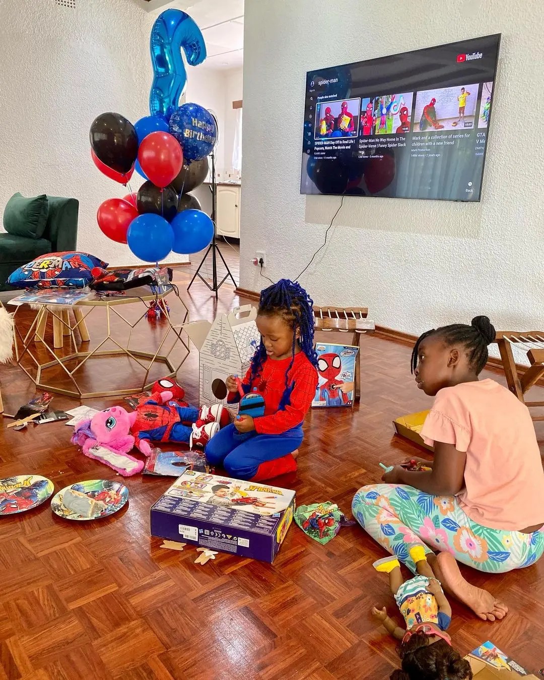 Zoleka Mandela throws Spider-Man-themed birthday party for her baby girl – Photos