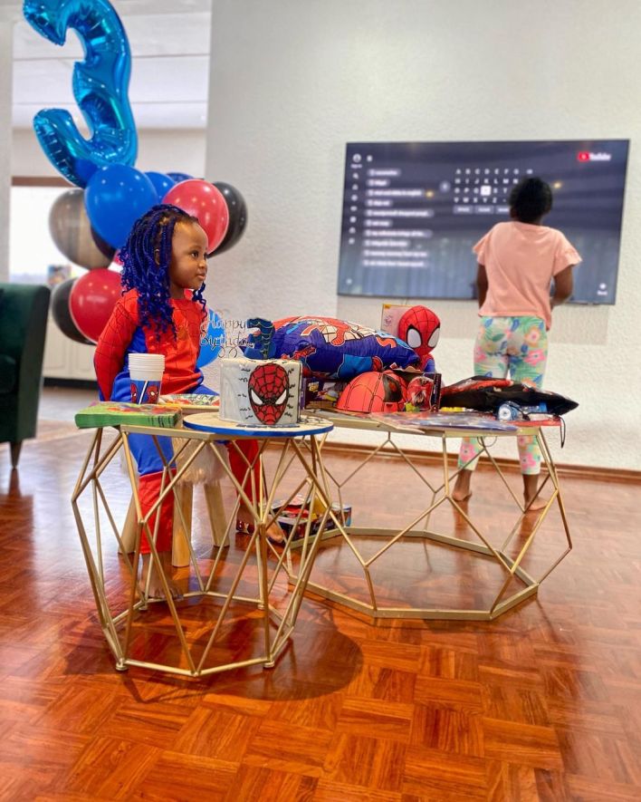 Zoleka Mandela throws Spider-Man-themed birthday party for her baby girl – Photos