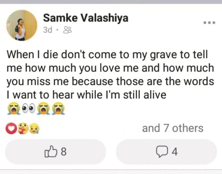 When I die, don’t come to my grave – Missing 18-year-old SA girl’s shocking messages on Facebook