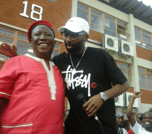 Julius Malema joins other celebs to pay tribute to late Riky Rick