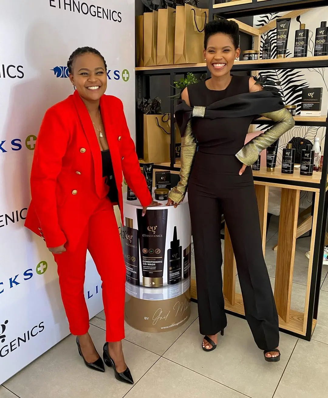 Gail Mabalane introduces her own brand of hair care line named Ethnogenics