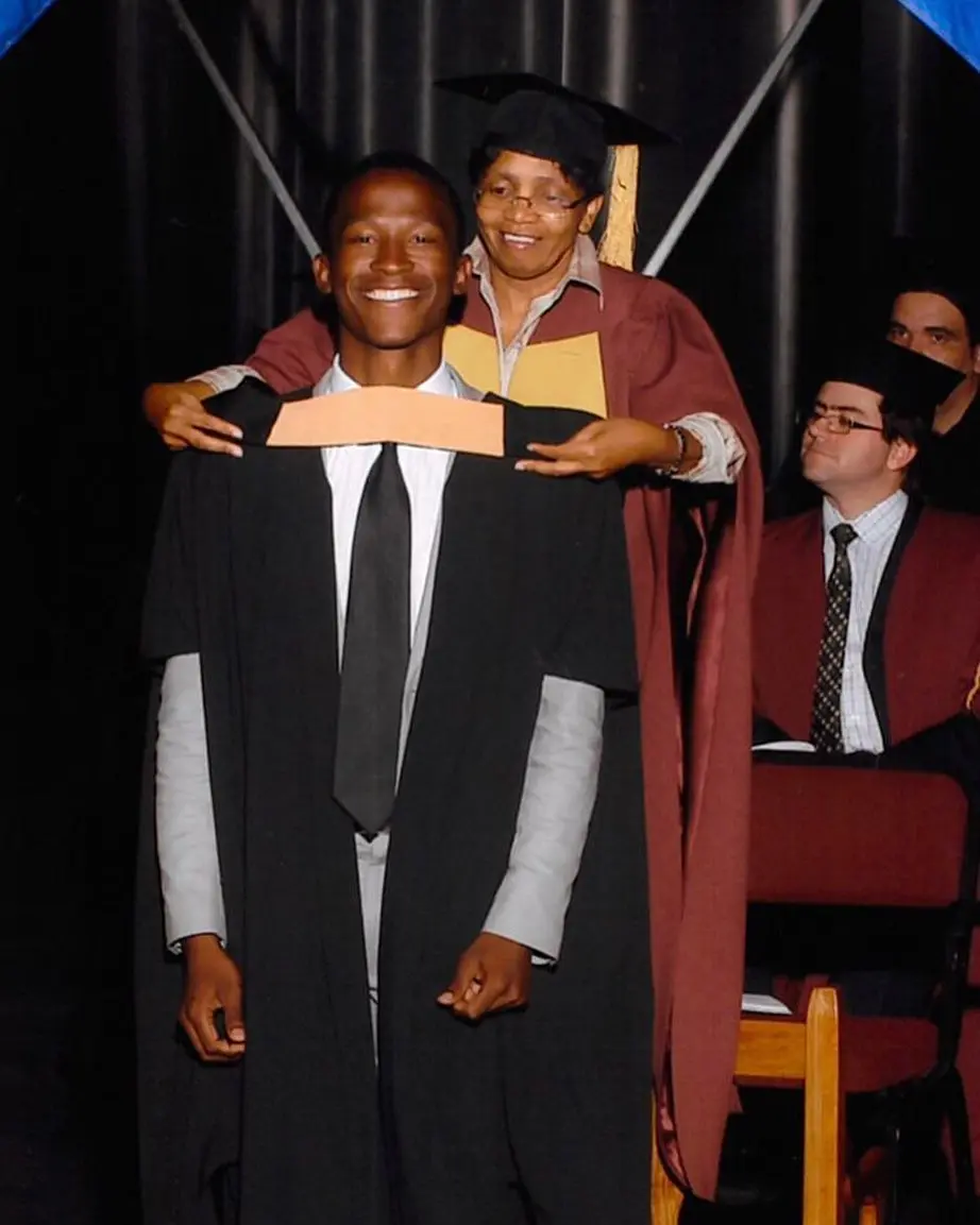 Katlego Maboe shares photo from his first graduation
