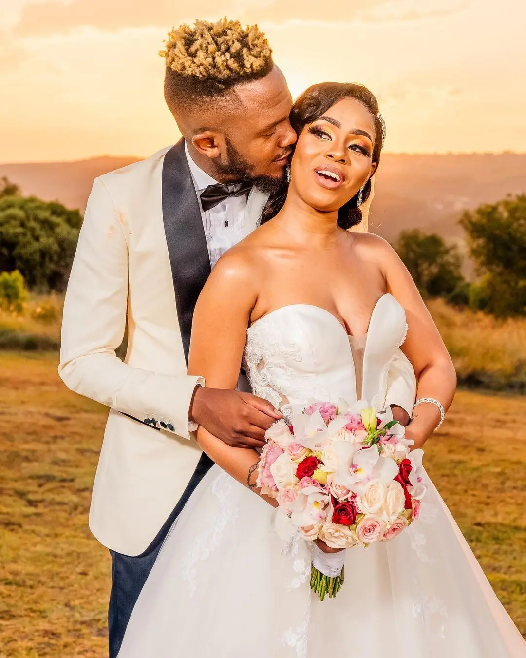 Kwesta and his beautiful wife Yolanda Vilakazi celebrate their 3rd wedding anniversary