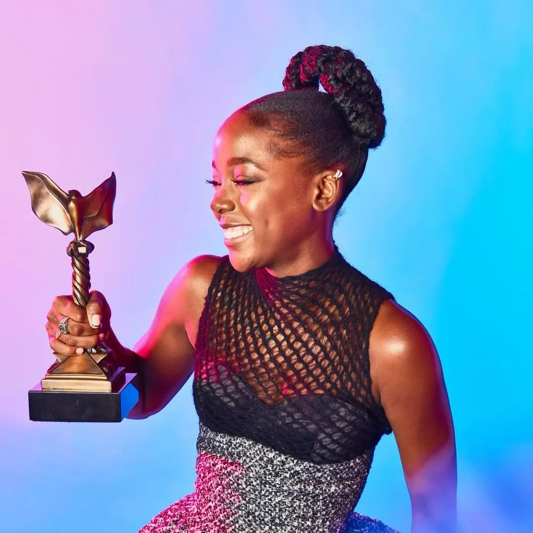 Thuso Mbedu receives award for best female performance