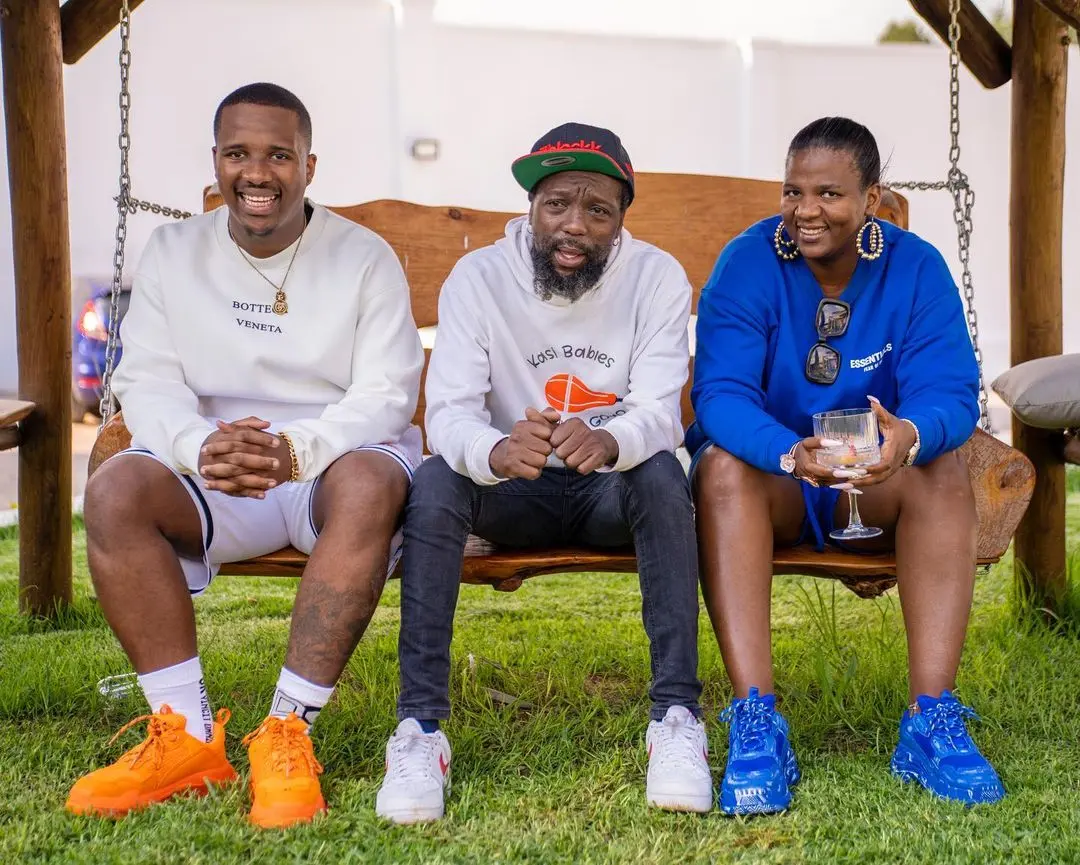 Shauwn Mkhize and Andile Mpisane pay a visit to troubled Zola 7