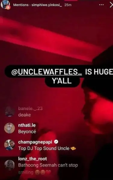 LEVELS! Drake joins Uncle Waffles’ Instagram Live