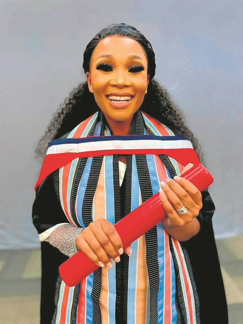 Actress Inno Sadiki bags a masters degree