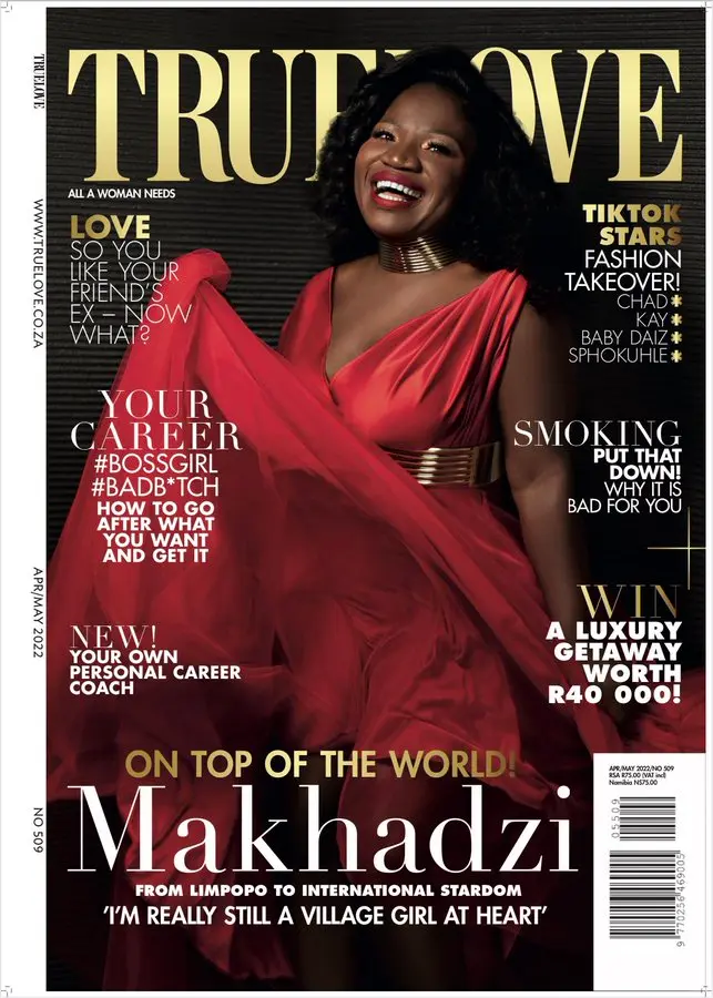 Makhadzi looks beautiful on the TrueLove Magazine