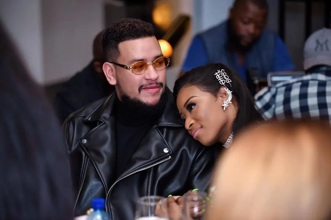 Tweeps react to AKA’s sweet message to DJ Zinhle