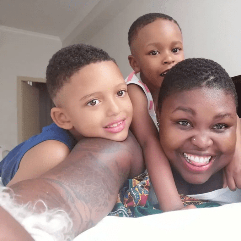 Which one is SK Khoza’s son? – Mzansi asks after Gogo Maweni show off her kids