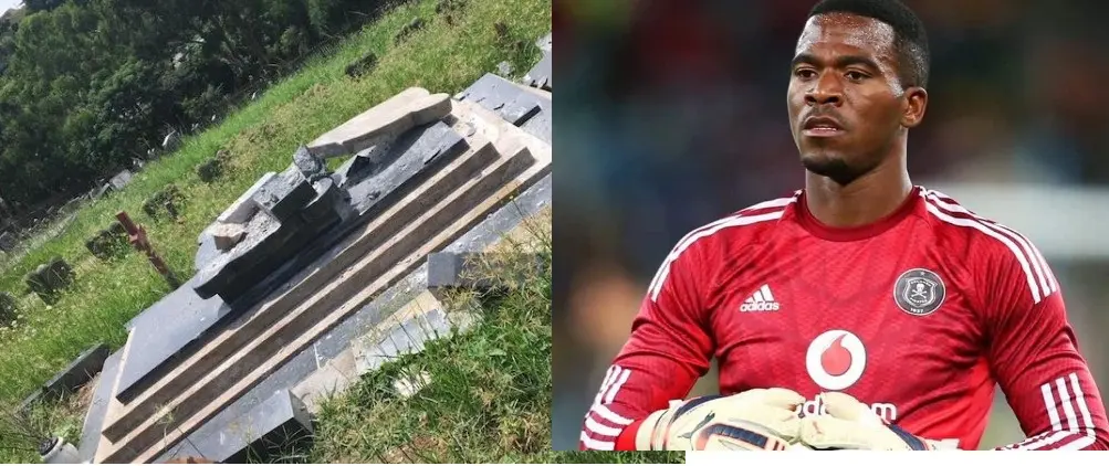 Senzo Meyiwa’s vandalized tombstone renewed