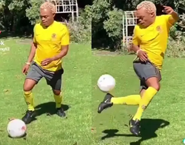 WATCH: Somizi shows off his football skills