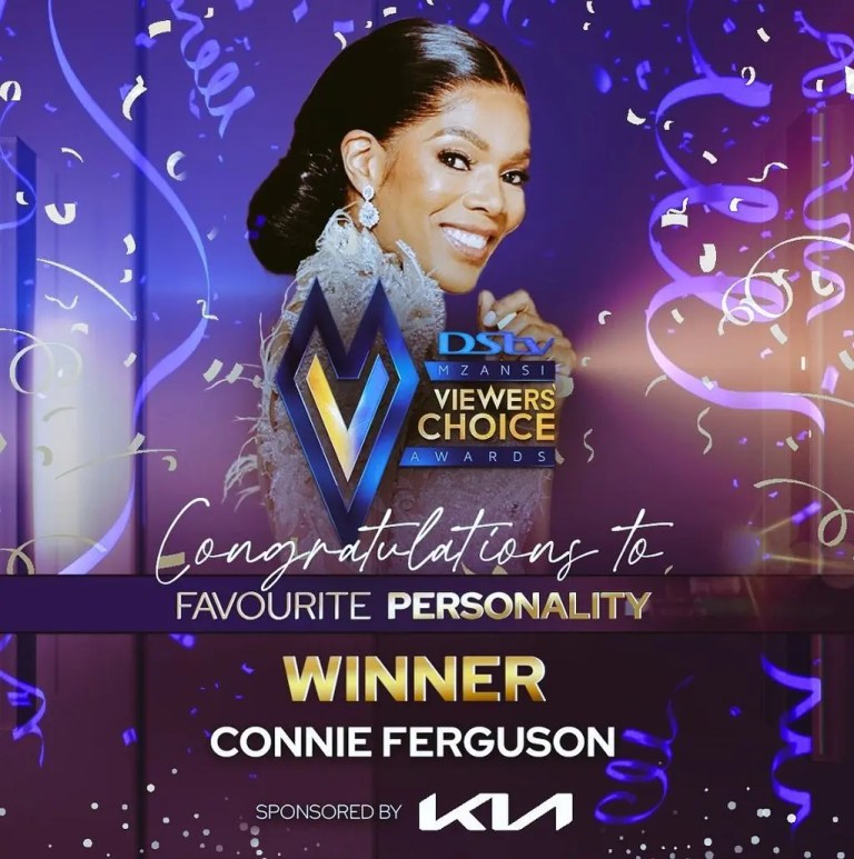 Connie Ferguson expresses gratitude after winning at the #DStvMVCA