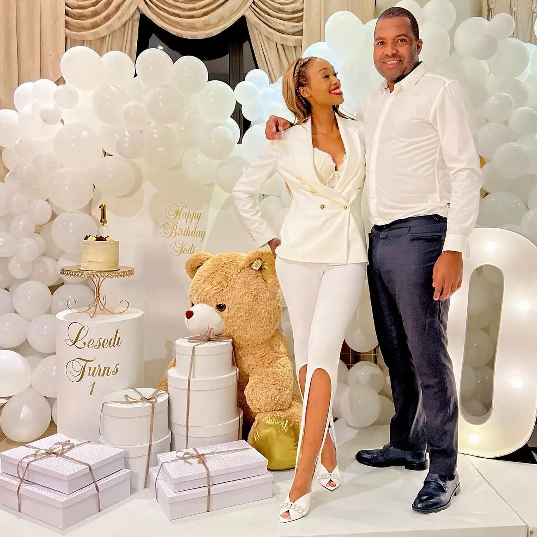 Itumeleng Khune and his wife Sphelele celebrates their daughter’s 1st birthday