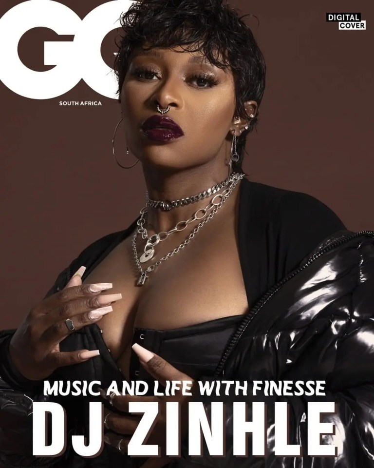 DJ Zinhle shines on the digital cover of GQ magazine