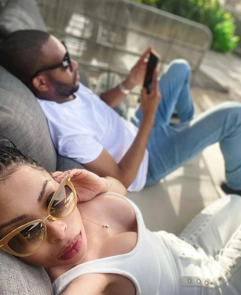 Khanyi Mbau tattoos boyfriend’s name on her thigh