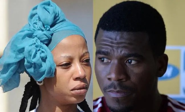 Kelly Khumalo under fire for spilling beans on Senzo Meyiwa’s father & mother