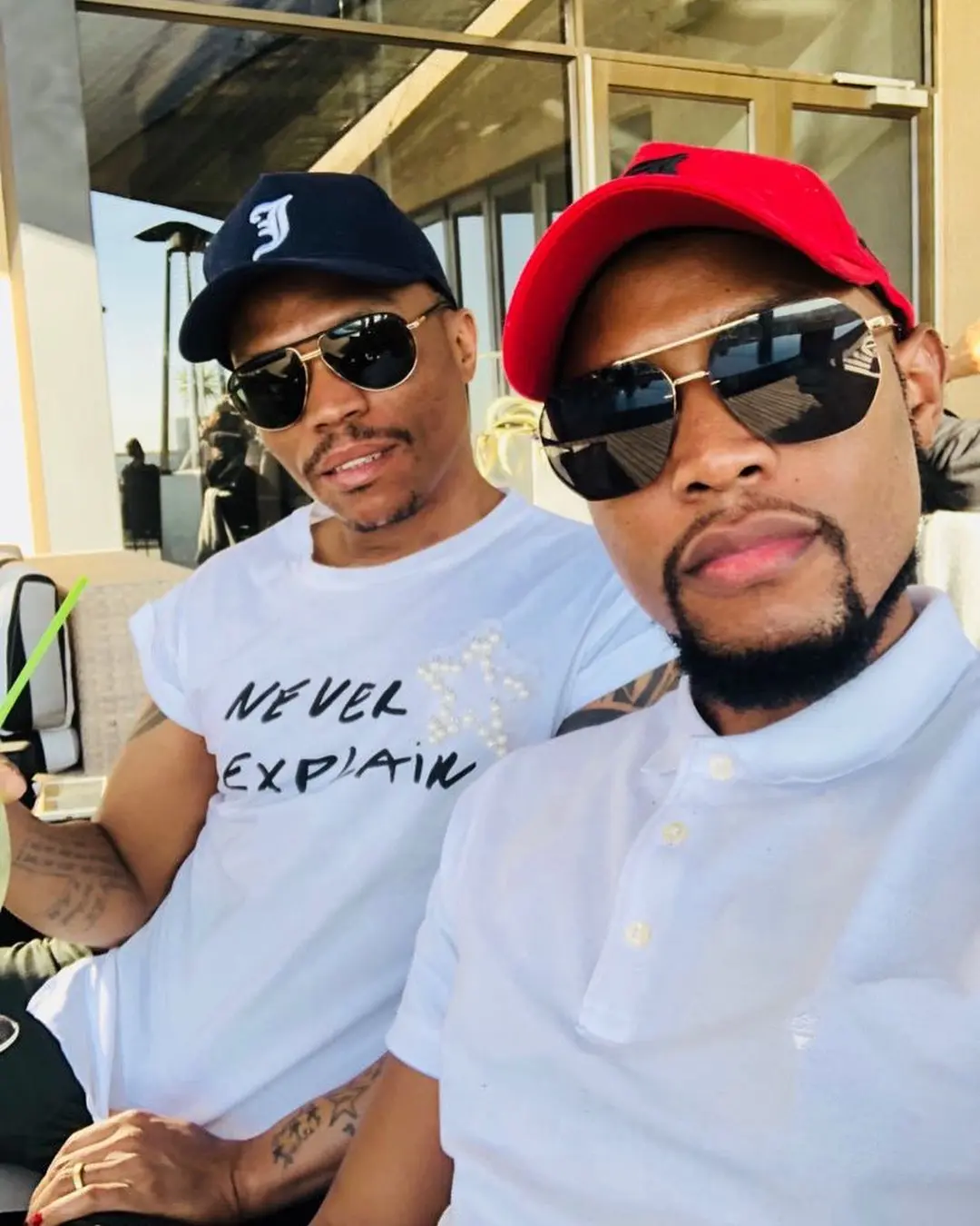 Drama as Somizi and Mohale bump into each other at Durban July