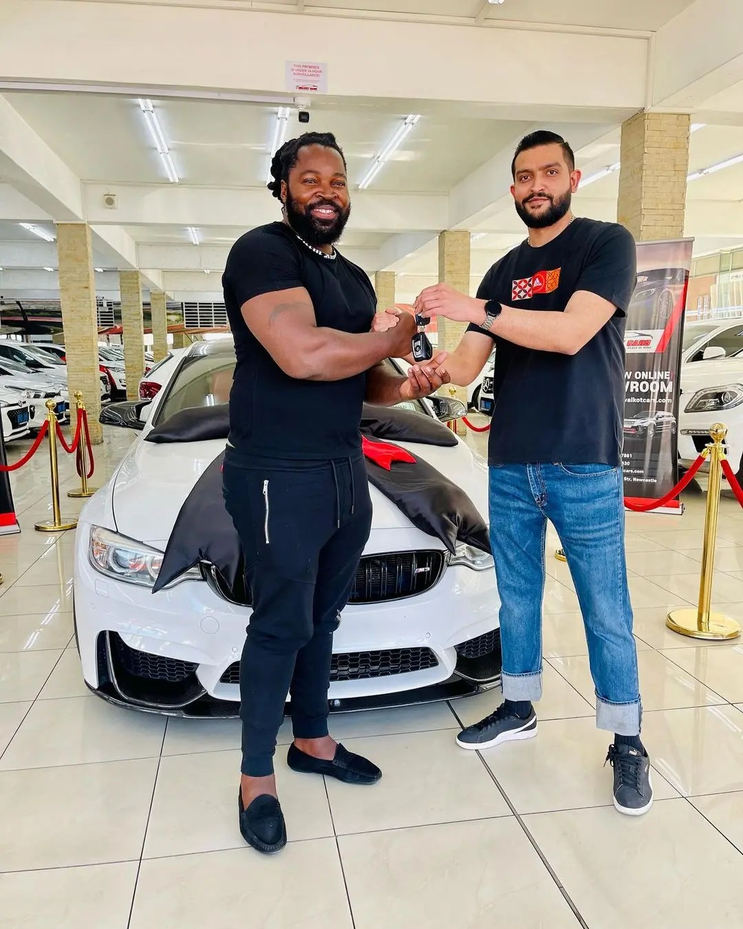 Big Zulu shows off his new expensive car